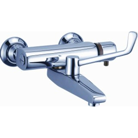 Kludi Medi Care Mitigeur thermostatique mural 1/2 avec raccords avec commande à levier chrome 0402575