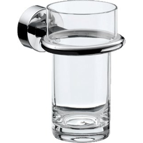 Emco Rondo 2 porte-gobelet avec verre chrome SW29093