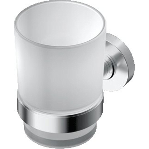 Ideal Standard Iom glashouder met drinkglas mat chroom 0180482
