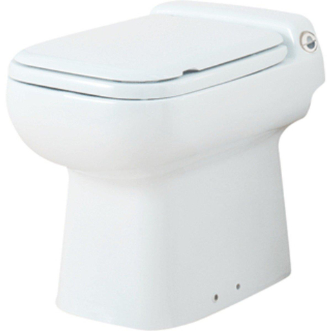Sanibroyeur Sanicompact Luxe Broyeur sanitaire dans WC sur pied avec abattant 0620218