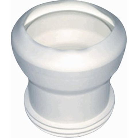 De Beer Closetafvoermanchet Recht 100 Mm. Wit GA74716