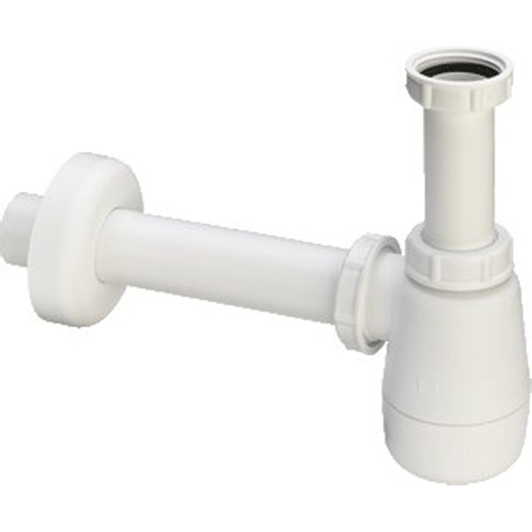 Viega siphon de bidet en plastique avec tube mural 5/4 avec rosace 0510253