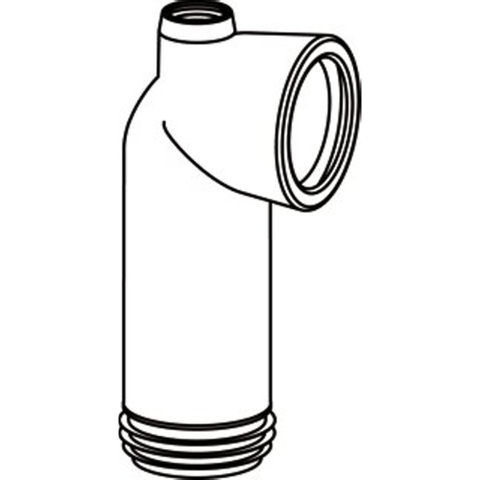 Wisa Closetafvoerbocht Universeel 180 Mm. 303M Wit GA56460