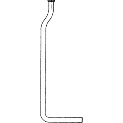 Wisa tube de chasse - plastique mi-hauteur - blanc 0711136