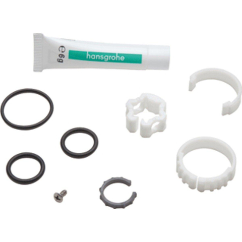 Hansgrohe Dichtingsset - voor kranen - met hoge - draaibare uitloop - zwart/wit (zwart) GA52850