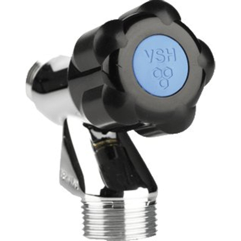 Vsh Beluchterkraan - 1/2 - zwarte knop - keerklep chroom GA32465