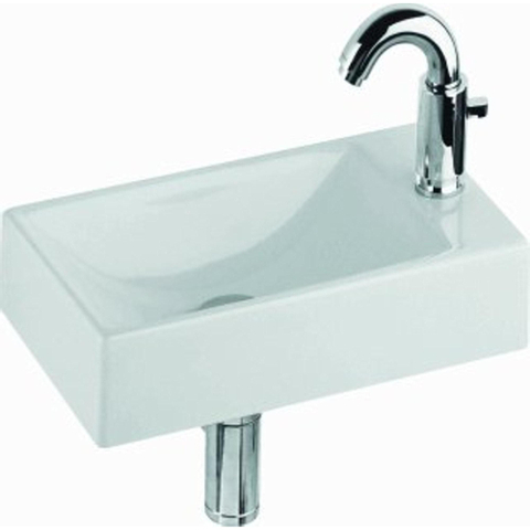 Sphinx 420 Lave-mains 40x23cm vasque gauche trou de robinet droite Blanc SECOND CHOIX OUT6422