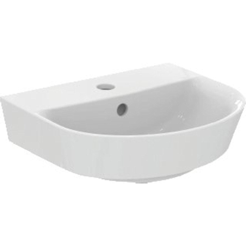 Ideal Standard Connect Air lave-mains Arc 1 trou de robinet avec trop-plein 40x35cm Ideal Plus blanc SW104870