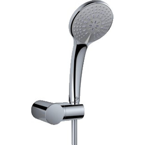 Ideal Standard Idealrain badset - 10cm - 3 standen - met wandhouder - slang 125cm - chroom 0180723