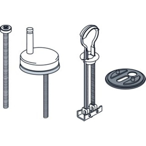 Pressalit uni jeu de charnières avec fixation basculante pour Delight et Calmo inox GA82118