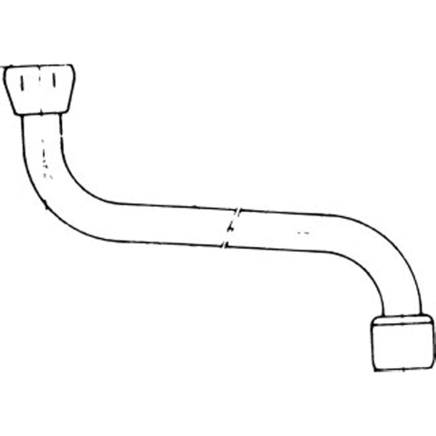 Venlo bec orientable vers le bas avec régulateur de jet 1/2x130mm chrome 0423599