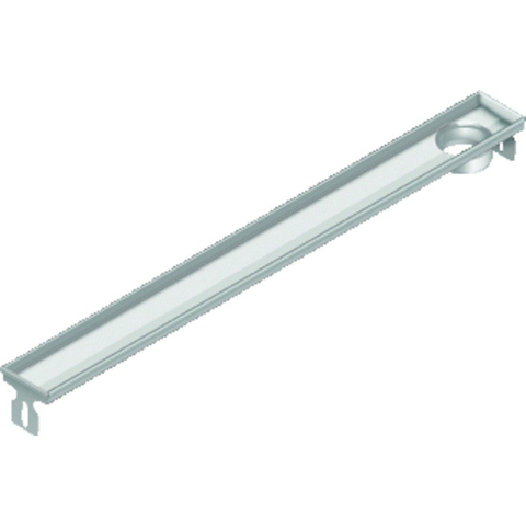 Aco FlexDrain E ShowerDrain RVS douchegoot opzetstuk excentrisch zonder flens 787mm (excl. rooster/puthuis/stankslot) m. onderuitloop TWEEDEKANS OUT14489