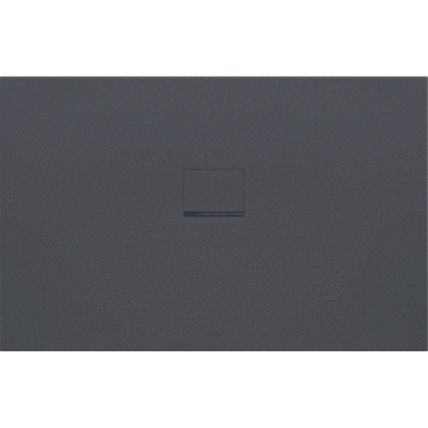 Villeroy & Boch Squaro infinity douchebak - 100x90x4cm - Anthracite (grijs) SW28710
