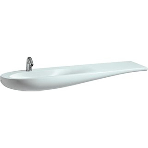 Laufen Alessi One meubelwastafel 160x50x16.5cm 1 kraangat incl. clou keramiek lcc-wit 0084183