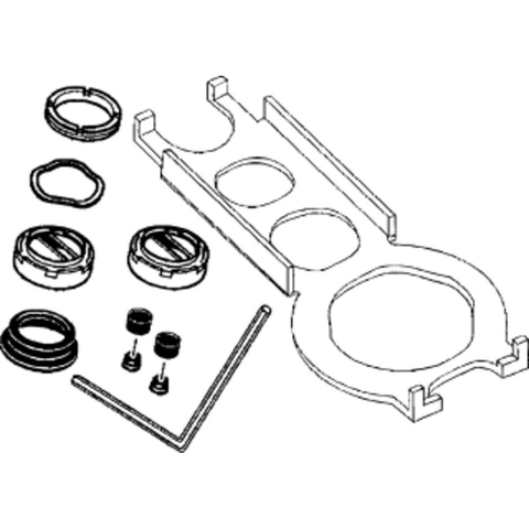 Hansgrohe Allegra Serviceset - voor kogelmengtechniek 0452769