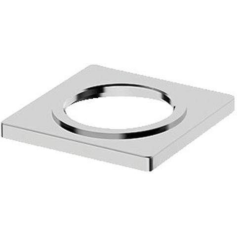 Hansa Hansaliving rosace carrée pour robinets avec commande par le dessus 5,5x5,5cm chrome 0396196