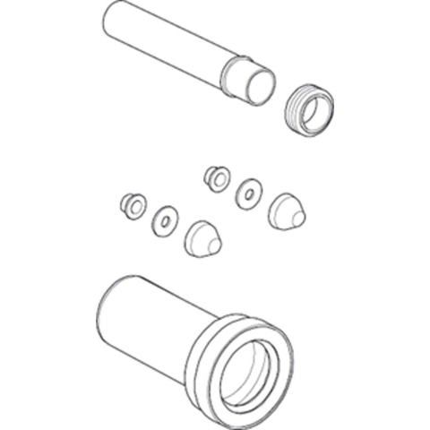 Wisa Robinet de vidage V/WC allongé 300Mm.L. GA34317