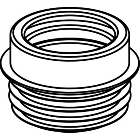 Wisa NKS Manchon d'évacuation WC L9cm Plastique Blanc SW111990