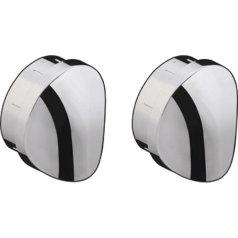 Hansgrohe Unica C Divers afdekkapje transparant - 2 stuks - chroom GA29590