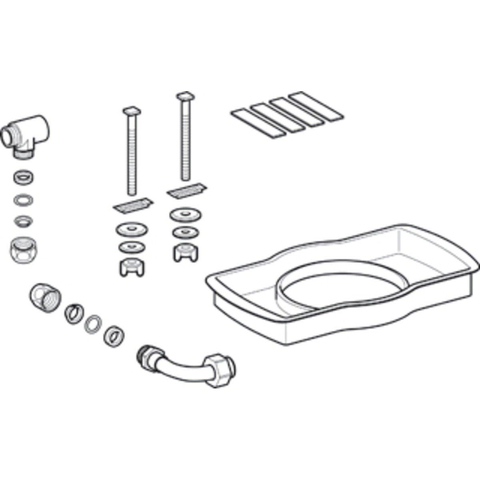 Geberit AquaClean wateraansluitset - 4000 standaard 0700327