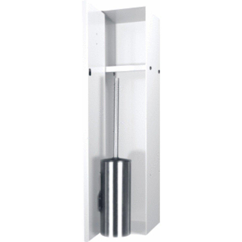 Looox Ensemble brosse de toilette fermée - 14,5x61x14cm - carrelable - blanc CL8W GA62838