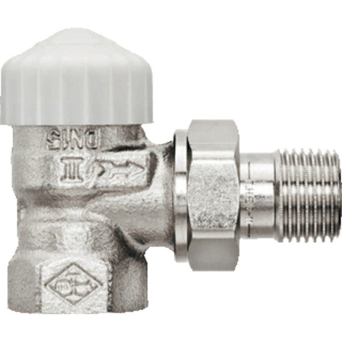 Heimeier V exact robinet de radiateur d''arrêt coudé 1/2 nickelé GA66987