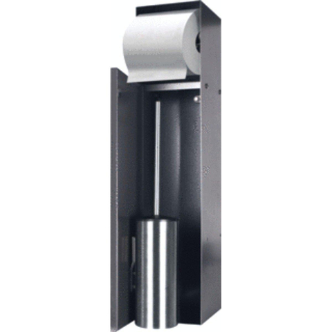 Looox Closed closetborstelgarnituur - met rolhouder - tegelbaar - antraciet SW76086