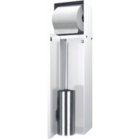 Looox Closed closetborstelgarnituur - met rolhouder - tegelbaar - wit SW101078