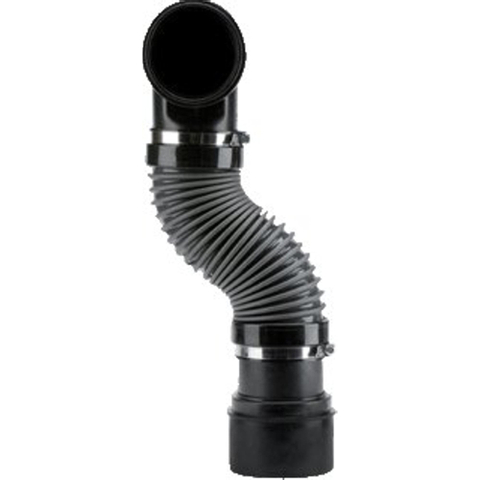 ABU Manchon de raccordement pour évacuation de WC L30cm Plastique Noir SW114220