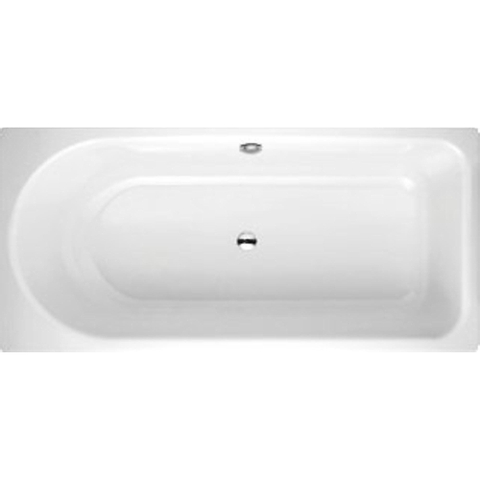 Bette Ocean Baignoire 170x75cm 52cm avec trou rectangulaire avec trop-plein Acier émaillé Blanc SW114806