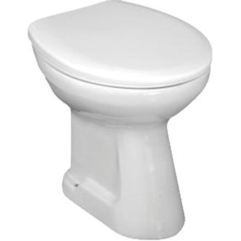 Jika Euroline cuvette de toilette à fond creux avec sortie centrale inférieure 46.5x36.5x40cm blanc 0190781