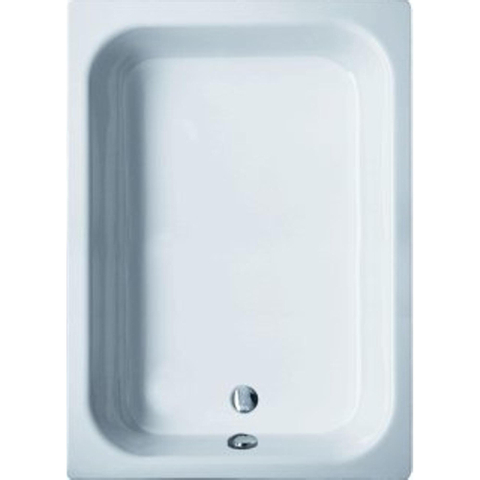 Bette Receveur de douche profond tôle d"acier 90x75x28cm rectangulaire blanc 0372046
