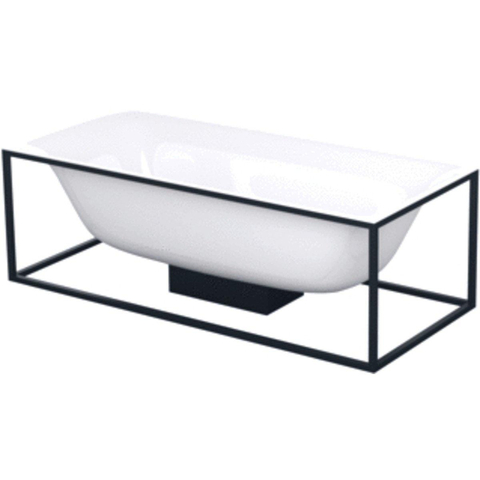 Bette Lux shape cadre pour baignoire 180cm noir SW89796
