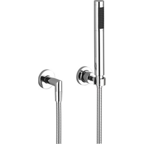 Dornbracht Tara ensemble de douche avec coude de raccordement flexible de douche douchette barre et support mural chrome 0480269