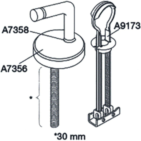 Pressalit charnière universelle verticale avec fixation basculante par paire inox 0604514