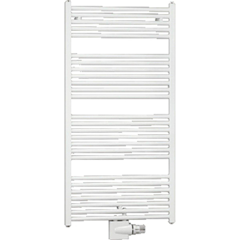 Zehnder Zeno Radiateur sèche-serviettes - 150,8x45cm - 646 watts - Acier - Blanc brillant SW48156