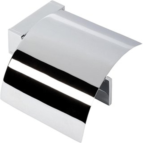 Geesa Modern Art Porte-rouleau de papier toilette avec clapet Chrome 0650149