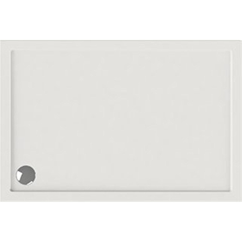 Wisa Maia Receveur de douche 140x70x5cm évacuation 90mm rectangulaire Acrylique Blanc SW117959