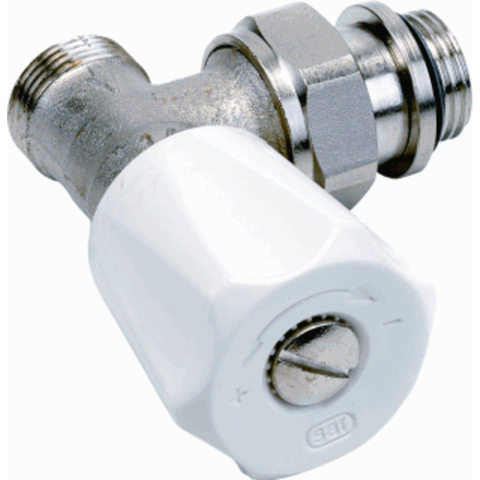 SAR Robinet d'arrêt de radiateur coudé 1/2 auto-étanche Kvs 1,90 m3 h 408E 7481045
