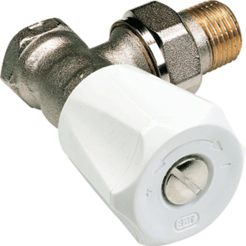 Comap Sar robinet d'arrêt pour radiateur 408U équerre auto-étanche 3/8 Kvs = 1,70 m3/h 7500408