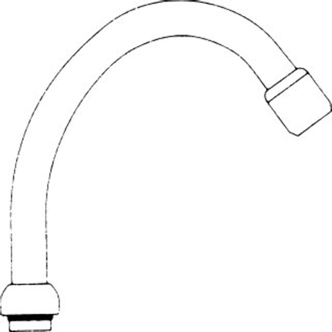 Venlo bec haut orientable avec mousseur M24x130mm chrome 0421324