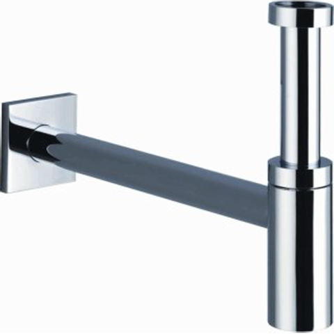 Dornbracht Divers siphon à culotte avec tube mural et rosace chromé 0433023