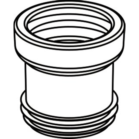 Wisa NKS Manchon d'évacuation WC L12cm Plastique Blanc SW111989