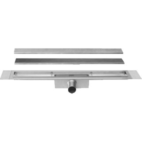 Easydrain Compact TAF afvoergoot enkele plaat 60cm 30mm met Zero design rooster RVS TWEEDEKANS OUT9038