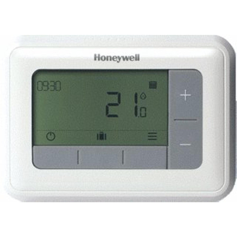 Honeywell T4 kamerthermostaat standaard bedraad aan/uit 24 230V met weekprogramma SW87079