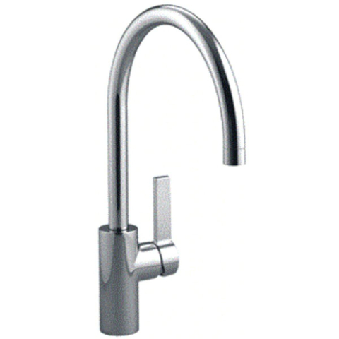 Dornbracht Tara Ultra 2 gats keukenkraan zonder spoeldouche garnituur hendel rechts 24cm chroom OUTLETSTORE STORE44873