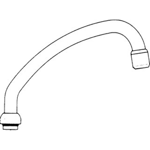 Venlo bec supérieur orientable avec régulateur de jet 3/4x170mm chrome 0421588