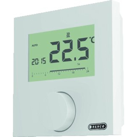 Henco thermostat d'ambiance h4.2xw8.8xd9.1cm blanc SW149100