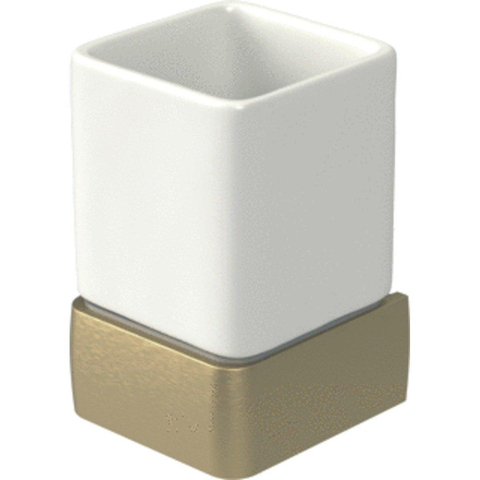Haceka Aline Porte-verre aluminium Or brossé SW213378