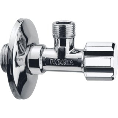 Raminex robinet d''arrêt d''angle 1/2 pouce Droit Chrome brillant SW120562